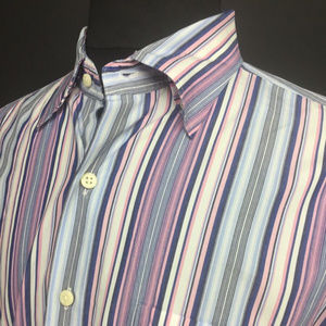 Peter Millar Long Sleeve Shirt - Colorful Stripes